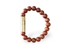 Immagine di Les Fines Lames BRACCIALE PUNCH BRASS RED JASPER - L