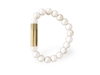 Immagine di Les Fines Lames BRACCIALE PUNCH BRASS WHITE MAGNESITE - L