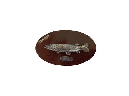 Picture of Muela Silverware PIKE FISH ON WOODEN TABLET cm 10x6