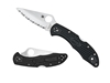 Picture of Spyderco DELICA 4 FRN BLACK SERRATED C11SBK