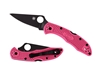 Picture of Spyderco DELICA 4 FRN PINK PLAIN BLACK BLADE C11FPPNS30VBK