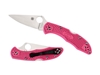 Picture of Spyderco DELICA 4 FRN PINK PLAIN C11FPPNS30V