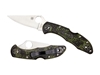 Picture of Spyderco DELICA 4 FRN ZOME GREEN FLAT C11ZFPGR