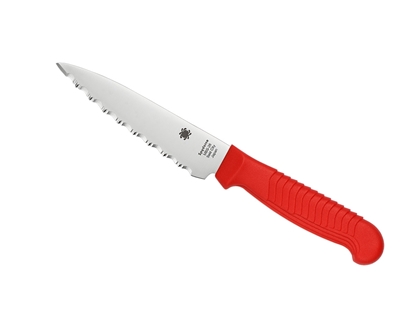 Picture of Spyderco KITCHEN CLASSICS CUCINA (Small Utility) CM.11,4 SERRATED RED K05SRD