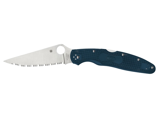 Picture of Spyderco POLICE 4 BLUE K390 SERRATED C07FS4K390