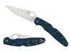 Immagine di Spyderco POLICE 4 BLUE K390 SERRATED C07FS4K390