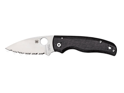 Picture of Spyderco SHAMAN G-10 BLACK SERRATED C229GS