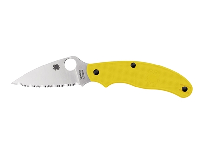 Picture of Spyderco UK PENKNIFE SALT YELLOW SERRATED C94SYL