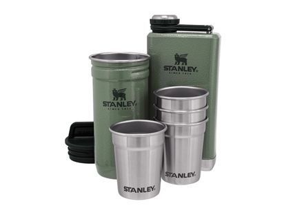 Picture of Stanley ADVENTURE PRE-PARTY SHOT GLASS + FLASK SET 6 pz Hammertone Green
