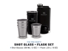 Immagine di Stanley ADVENTURE PRE-PARTY SHOT GLASS + FLASK SET 6 pz Matte Black Pebble