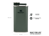 Immagine di Stanley CLASSIC EASY-FILL WIDE MOUTH FLASK 8oz /230ml Hammertone Green