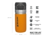 Immagine di Stanley GO QUICK FLIP WATER BOTTLE 16oz /470ml Saffron