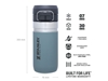 Immagine di Stanley GO QUICK FLIP WATER BOTTLE 16oz /470ml Shale