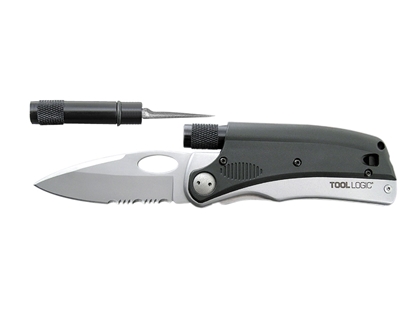 Picture of Tool Logic SL PRO3 FOLDING KNIFE & LED LIGHT & SHARPENER SLP3