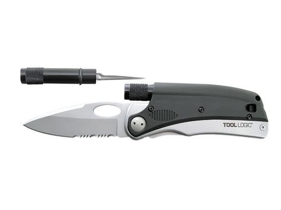 Immagine di Tool Logic SL PRO3 FOLDING KNIFE & LED LIGHT & SHARPENER SLP3
