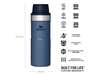 Picture of Stanley CLASSIC TRIGGER-ACTION TRAVEL MUG 12oz /350ml Hammertone Lake