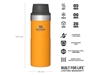 Immagine di Stanley CLASSIC TRIGGER-ACTION TRAVEL MUG 12oz /350ml Saffron