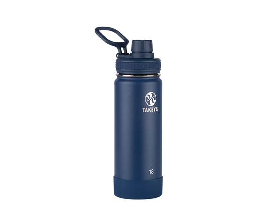 Immagine di Takeya ACTIVES SPOUT INSULATED BOTTLE 18oz / 530ml Midnight (51064)