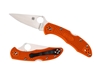 Picture of Spyderco DELICA 4 FLAT FRN ORANGE PLAIN C11FPOR