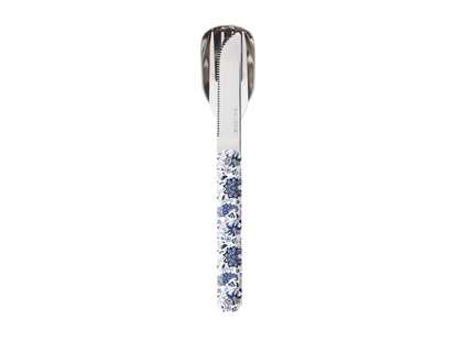 Picture of Akinod MAGNETIC STRAIGHT CUTLERY 12H34 MIRROR Fleur Bleue