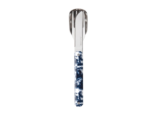 Picture of Akinod MAGNETIC STRAIGHT CUTLERY 12H34 MIRROR Tie & Dye Bleu