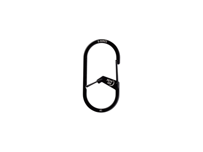 Picture of Niteize G-SERIES DUAL CHAMBER CARABINER #3 SS Black GS3-01-R6