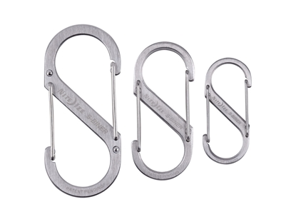 Picture of Niteize S-BINER DUAL CARABINER #2 #3 #4 SS Stainless SB234-03-11