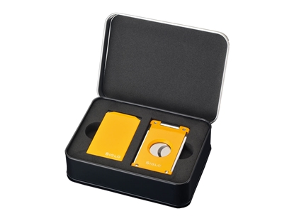 Picture of Siglo VIBRANT SET LIGHTER & CUTTER Yellow
