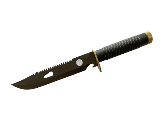 Immagine di SURVIVAL BLACK BLADE CON LENTE FODERO CAMO CM 20