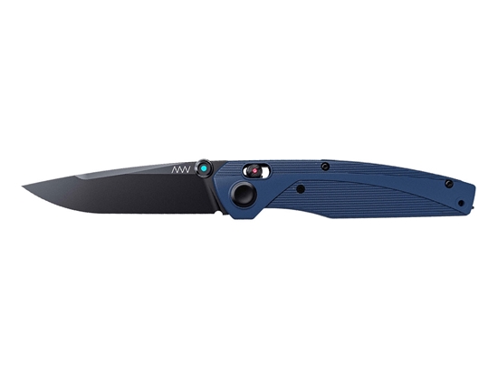 Picture of ANV Knives A100 DLC SLEIPNER GRN BLUE / ALOCK ANVA100-005