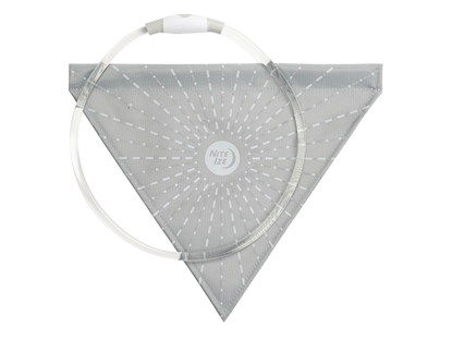 Picture of Niteize NITEHOWL BANDANA RECHARGEABLE LED SAFETY NECKLACE Grey NHOR-B0907S-R8