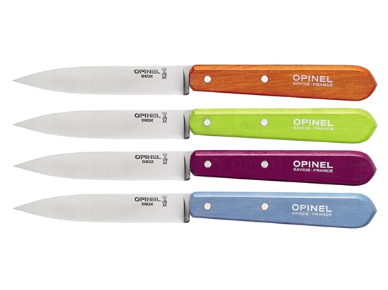 Immagine di Opinel ESSENTIELS N°112 SPELUCCHINO ASS. (Paring knife) CM 10 (001914/15/16/ 17)