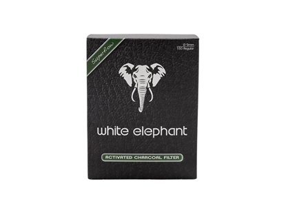 Immagine di White Elephant FILTRO x PIPA CARBONE ATTIVO 9 mm 150 pz (20103)