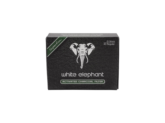 Picture of White Elephant FILTRO x PIPA CARBONE ATTIVO 9 mm 40 pz (20102)