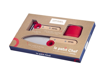 Picture of Opinel SET "LE PETIT CHEF" 3PZ ROUGE (001746)
