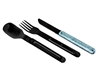 Immagine di Akinod MAGNETIC STRAIGHT CUTLERY 12H34 BLACK MIRROR Aztèque