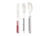 Immagine di Akinod MAGNETIC STRAIGHT CUTLERY 12H34 MIRROR Marinière Rouge