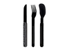 Immagine di Akinod MAGNETIC STRAIGHT CUTLERY 12H34 BLACK MIRROR Bandana Noir