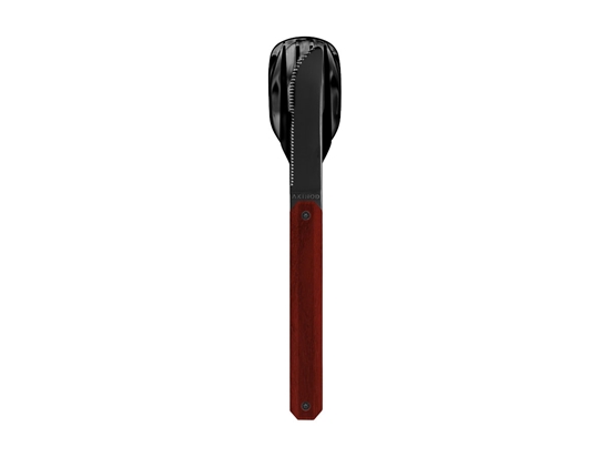 Immagine di Akinod MAGNETIC STRAIGHT CUTLERY 12H34 BLACK MIRROR Bois Corail