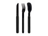 Immagine di Akinod MAGNETIC STRAIGHT CUTLERY 12H34 BLACK MIRROR Ebène