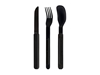 Picture of Akinod MAGNETIC STRAIGHT CUTLERY 12H34 BLACK MIRROR Ebène