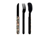 Picture of Akinod MAGNETIC STRAIGHT CUTLERY 12H34 BLACK MIRROR Eventail