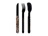 Picture of Akinod MAGNETIC STRAIGHT CUTLERY 12H34 BLACK MIRROR Léopard