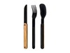 Immagine di Akinod MAGNETIC STRAIGHT CUTLERY 12H34 BLACK MIRROR Olivier