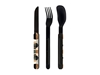 Immagine di Akinod MAGNETIC STRAIGHT CUTLERY 12H34 BLACK MIRROR Sphère