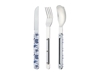 Picture of Akinod MAGNETIC STRAIGHT CUTLERY 12H34 MIRROR Fleur Bleue