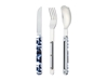 Picture of Akinod MAGNETIC STRAIGHT CUTLERY 12H34 MIRROR Tie & Dye Bleu