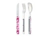 Picture of Akinod MAGNETIC STRAIGHT CUTLERY 12H34 MIRROR Tie & Dye Rose