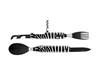 Picture of Akinod MULTIFUNCTION CUTLERY 13H25 BLACK MIRROR Zebre