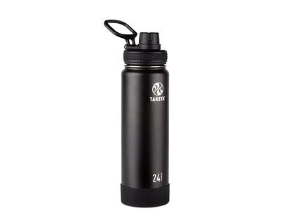 Picture of Takeya ACTIVES SPOUT INSULATED BOTTLE 24oz / 700ml Onyx (51040)
